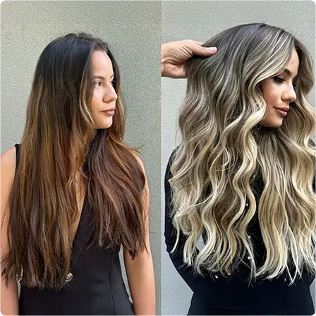 Shadow Balayage — antes y después