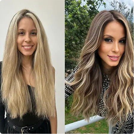 Soft Brunette — antes y después